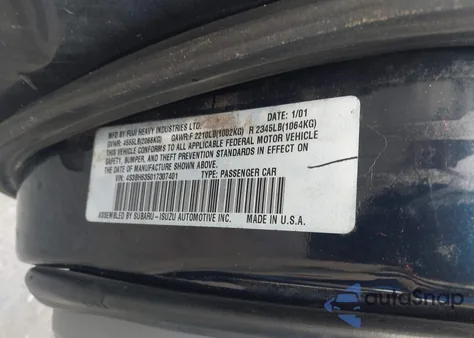 2001 Subaru Legacy L z USA, uszkodzony, nr VIN 4S3BH635017307401